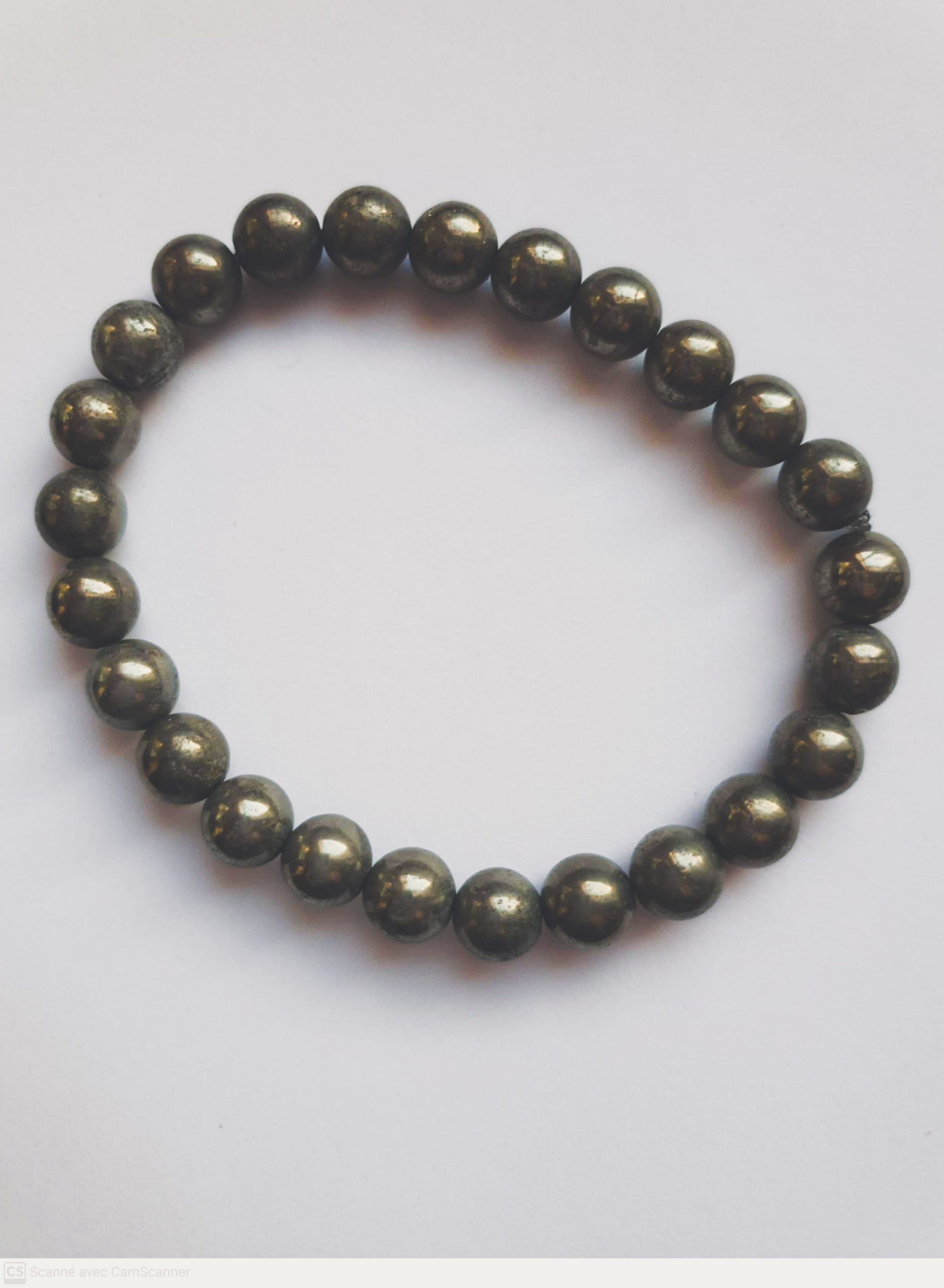 Bracelet pyrite 8 mm